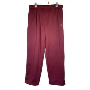 Russel Athletic Sweatpants Men's size Large burgundy red drawstring pockets